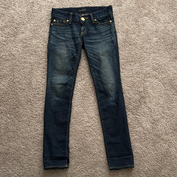 Moussy Blue Skinny Jeans with Vintage Wash - Picture 1 of 3